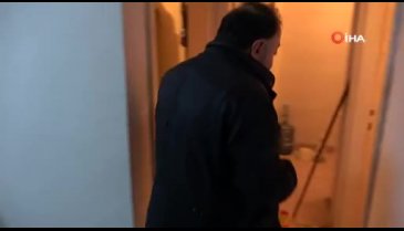 3 gün mahsur kalan kedi kurtarıldı