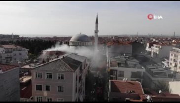 Binada çıkan yangın paniğe neden oldu