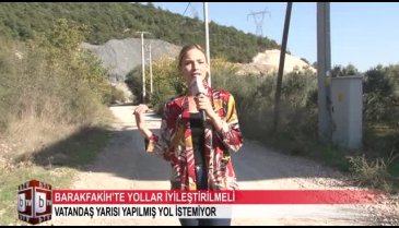 Bursa'da Barakfakih Mahallesi'nde yarım kalan yollar tehlike saçıyor! (ÖZEL HABER)