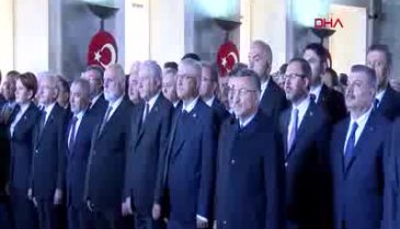 Devletin zirvesi Anıtkabir'de...  -2