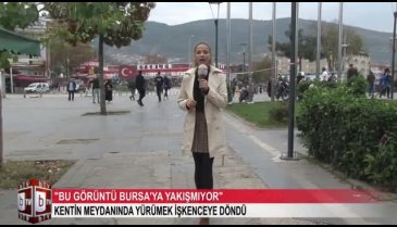Bursa'da kent meydanında yürümek işkenceye döndü! (ÖZEL HABER)