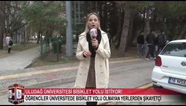 Bursa'da Uludağ Üniversitesi öğrencileri bisiklet yolu istiyor! (ÖZEL HABER)