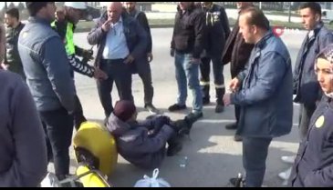 Bursa'da ilk müdahaleyi yoldan geçen sağlık çalışanı yaptı