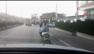 Bursa'da trafikte tehlikeli yolculuk