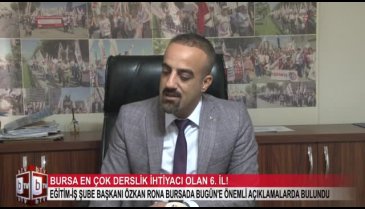 Bursa derslik ihtiyacı olan altıncı il! (ÖZEL HABER)