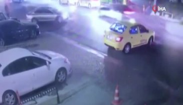 Halk otobüsü dehşeti kamerada