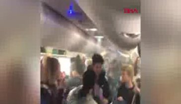Yolcu uçağının içi duman doldu, uçuş iptal edildi