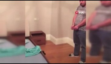 Ayvaz Korkmaz'ın gözaltına alındığı anlar polis kamerasında