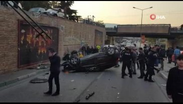 Yine Demirtaşpaşa köprüsünden bir araç uçtu! Bursa'da can pazarı