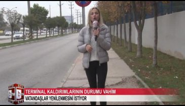 Bursa'da terminal kaldırımlarının durumu vahim! (ÖZEL HABER)