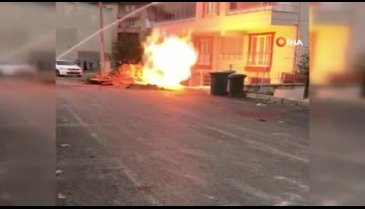 Bursa'da doğalgaz boru hattında yangın! Güçlükle kontrol altına alındı