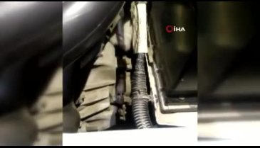 Otomobil motoruna giren yavru kedi kurtarıldı