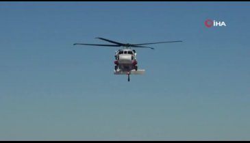 Bursa Uludağ'da 50 kişilik özel tim, helikopterle arama kurtarma çalışmalarına katıldı
