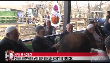 Bursa'da binicilik hizmeti veren restoran Han 16 açıldı (ÖZEL HABER)