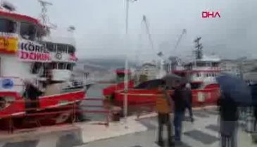 Bursa Gemlik'te balıkçılar deniz deşarjına karşı eylem yaptı