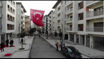 Yıkılan binaların yerine yeni yapılan binaların yapımı tamamlandı