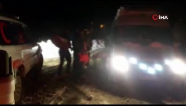 Kar yolları kapattı, 2 yaşındaki bebek ekiplerce kurtarıldı