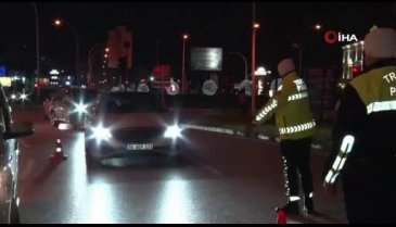 Bursa polisinin yılbaşı mesaisi sabaha kadar sürdü
