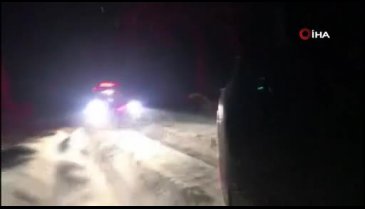 Yayla yolunda mahsur kaldılar