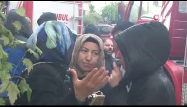 Gecekonduda yangın çıktı