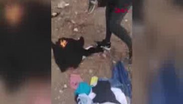 Aldatan eşinin kıyafetlerini yaktı
