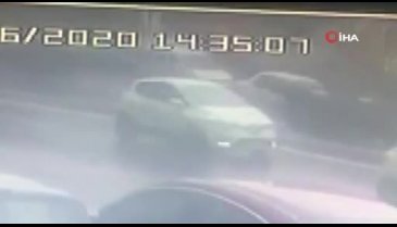 Benzini biten araç kazaya sebep oldu