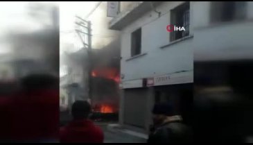 Tüpten yangın çıktı