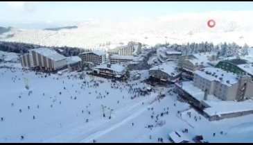 Bursa Uludağ'da hafta sonu yoğunluğu