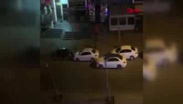 İki grup arasında çıkan bir kişinin öldüğü silahlı kavga kamerada