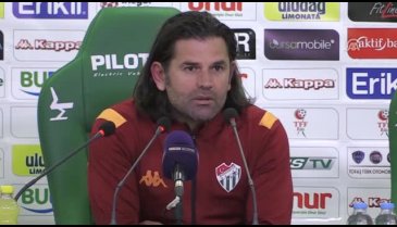 Bursaspor Teknik Direktörü İbrahim Üzülmez: "Daha arzulu ve inançlı oynadık"