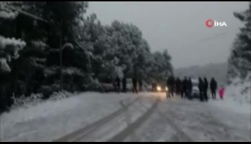 Kar için yaylaya giden vatandaşlar mahsur kaldı
