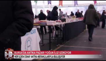 Bursa'da Antika Pazarı yoğun ilgi görüyor (ÖZEL HABER)