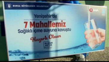Bursa Yenişehir'de 'sağlıklı' içme suyu sevinci