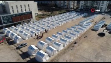 Elazığ'da yeni çadır kentler kuruldu