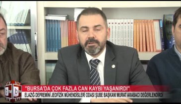 "Elazığ depremi Bursa'da olsaydı çok fazla can kaybı yaşanırdı!" (ÖZEL HABER)