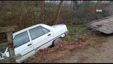 Bursa'da kaygan yol kaza getirdi