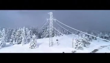 Bursa'da Uludağ'da zorlu mesai