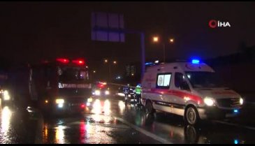 Lüks otomobil ikiye bölündü: 1 ölü