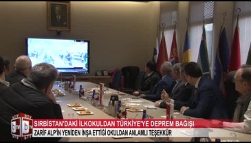 Zarif Alp'in, Balkanlarda yeniden inşa ettiği okuldan Elazığ ve Malatya için yardım kampanyası
