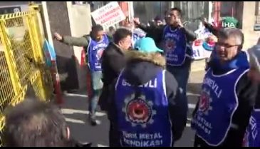 Bursa Kestel'de işçiler şalter kapatıp greve gitti