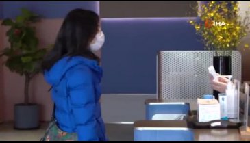 Otelde salgına karşı robotlu önlem