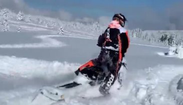 Uludağ'da şov yaptı