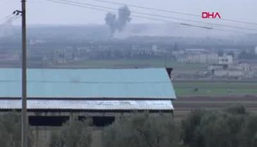 Sarmin kasabası gün boyu bombalandı