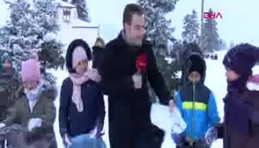 Bursa Uludağ'da hafta sonu tatilciler pistleri doldurdu