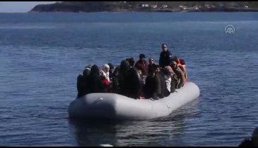 Midilli'de göçmenleri böyle engellediler: 'Defolun gidin'