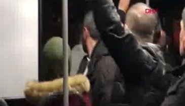Metrobüste taciz iddiasına dayak