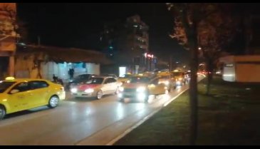 Bursa'da taksicilerden şehitler için konvoy