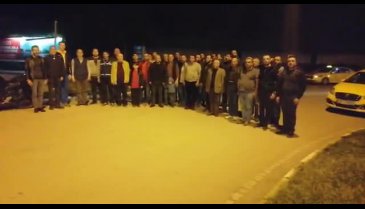 Bursa'da taksicilerden şehitler için konvoy -2