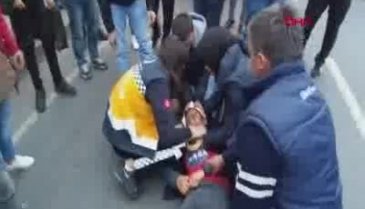 Önce çocuğa çarptı, sonra kaçtı!