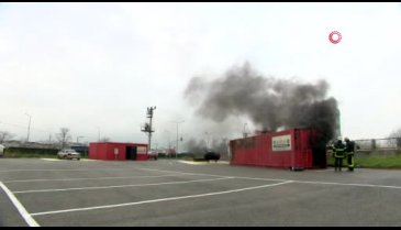 Bursa'da itfaiyeden uluslararası tatbikat